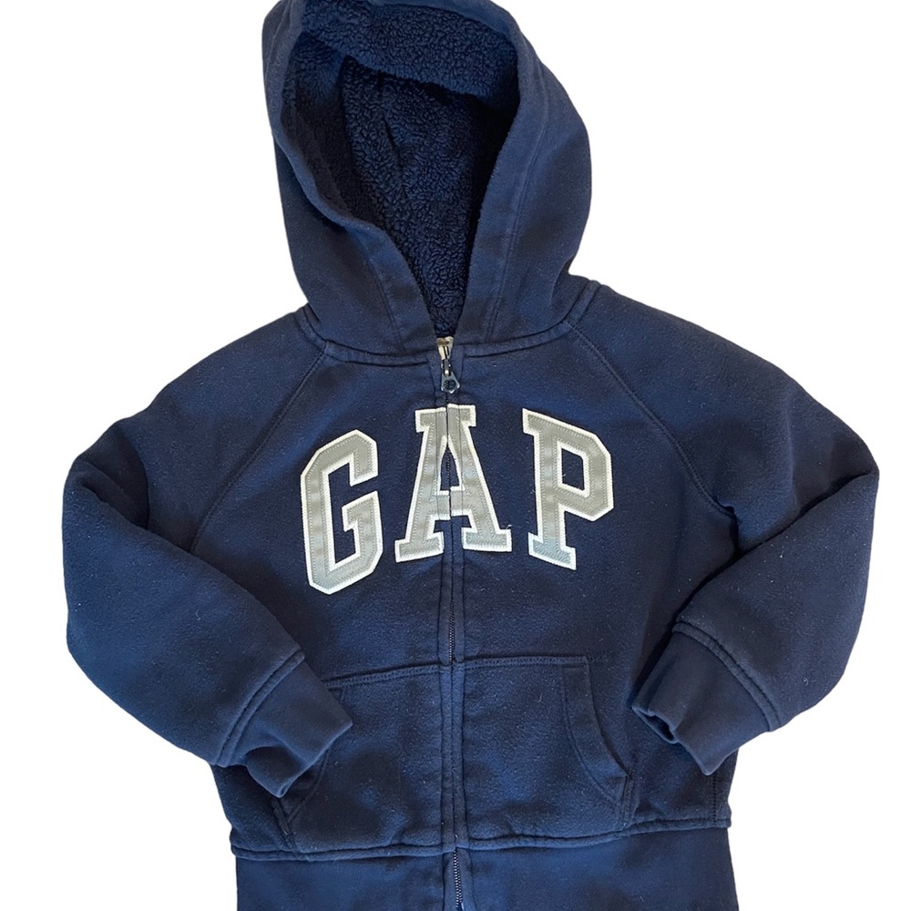 GAP Boy's Hoodie Zip Up Jacket Size XS GUC - Picture 1 of 4